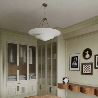Retro Plaster Brass Chandelier