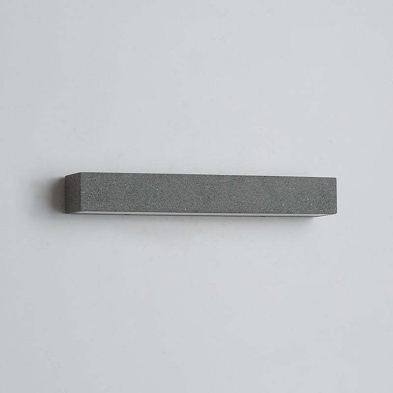 Edge Moderno Rectangular Metal/Acrílico LED Aplique de Pared Exterior Negro/Blanco