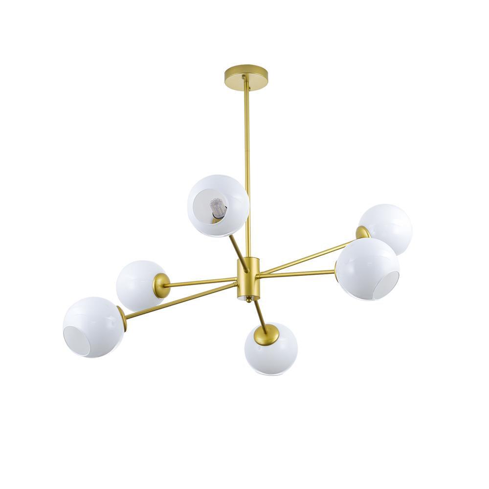 Axis Geometric Smoked Glass Chandelier