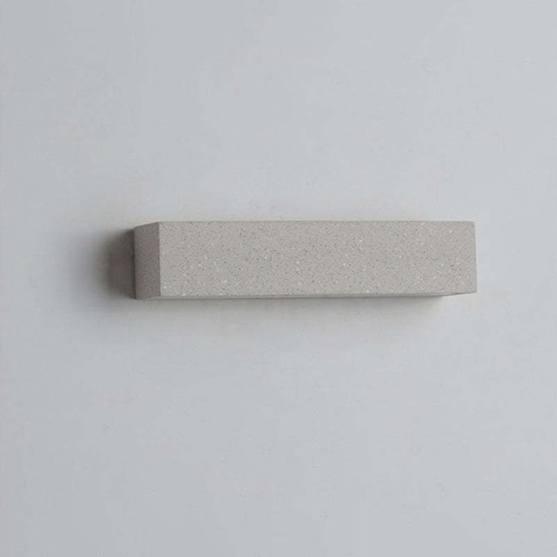 Edge Moderno Rectangular Metal/Acrílico LED Aplique de Pared Exterior Negro/Blanco