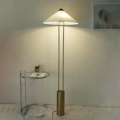 Axis Twin Post Cone Shade Metal Floor Lamp