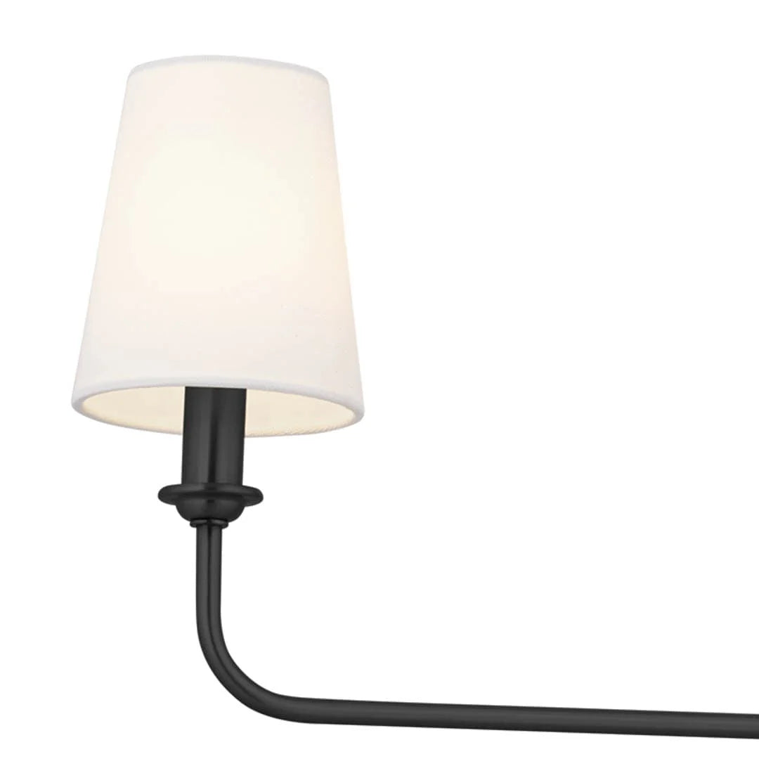 Axis Nickel Linear Fabric Chandelier