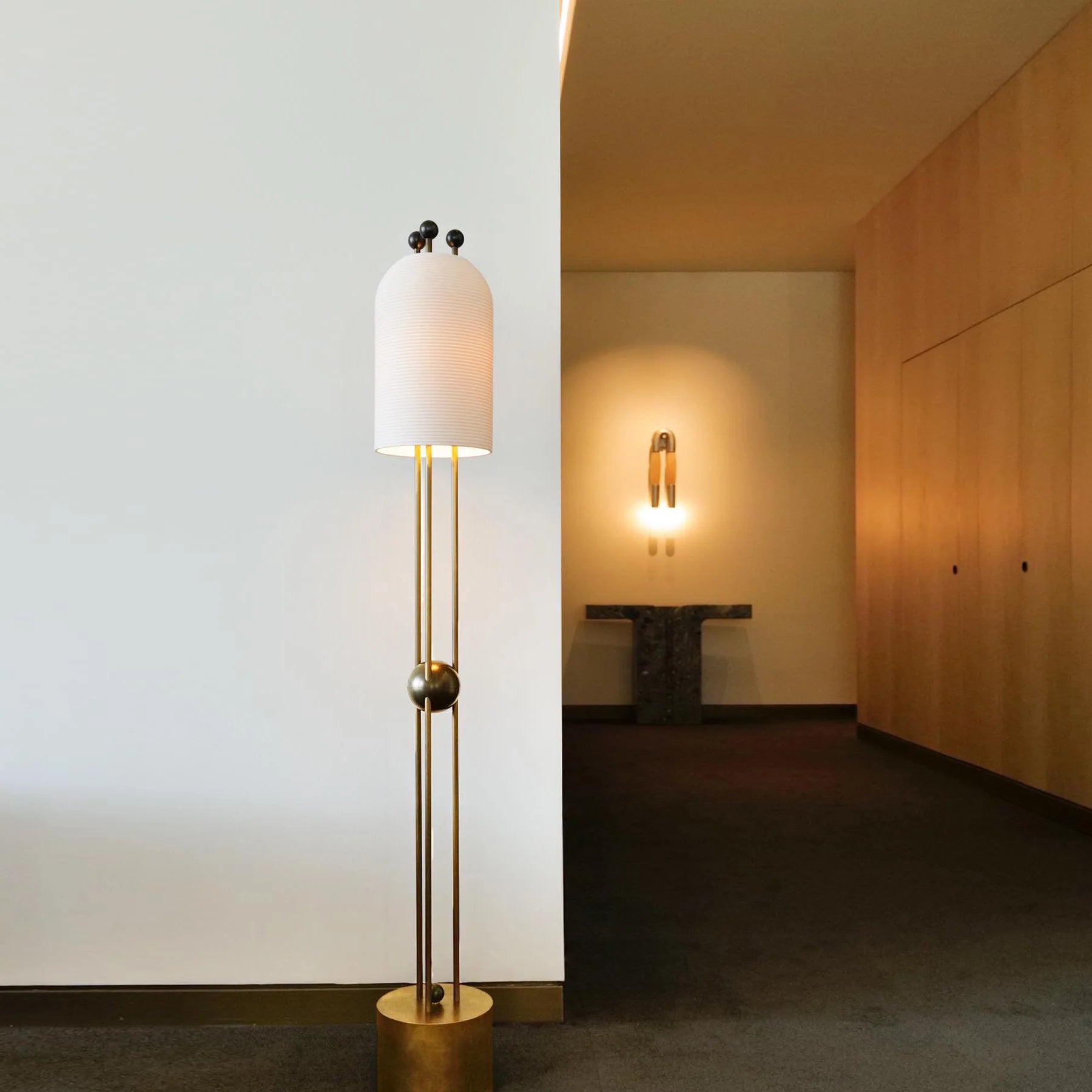Retro Lantern Glass Floor Lamp