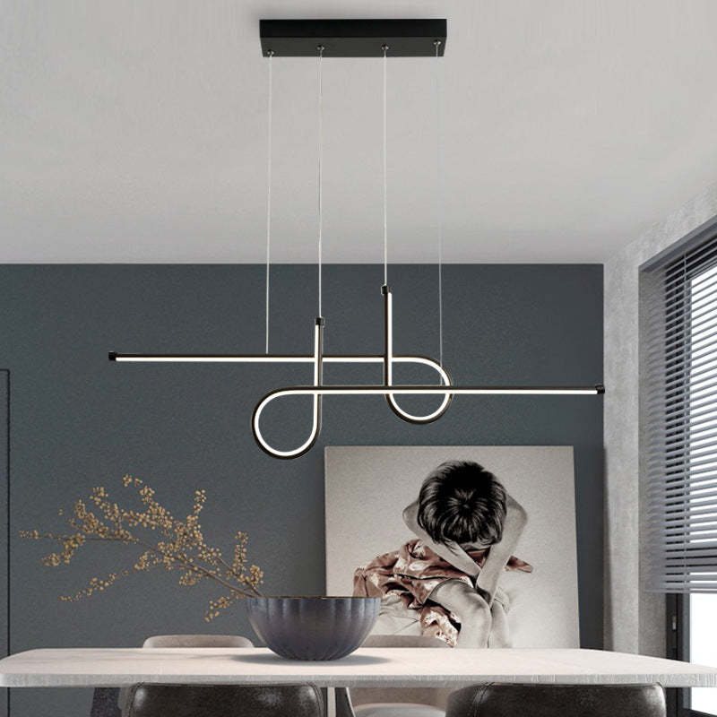 Moderno Lámpara Colgante LED Sala de Estar Negro/Oro Metal | Las Sola