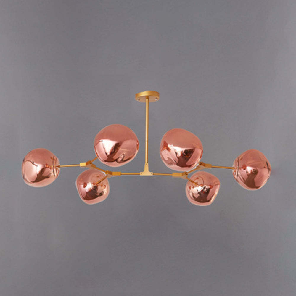 Mirza Diseño Molecular Metal Lámpara Colgante Dorada