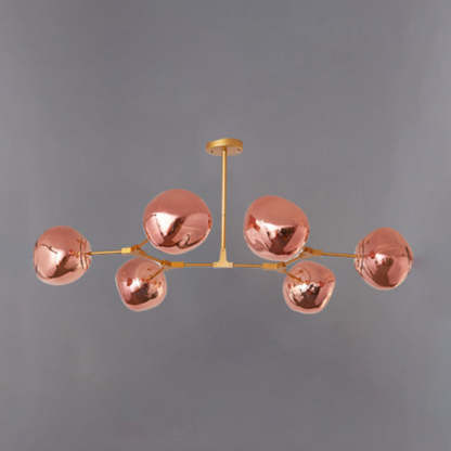Mirza Diseño Molecular Metal Lámpara Colgante Dorada