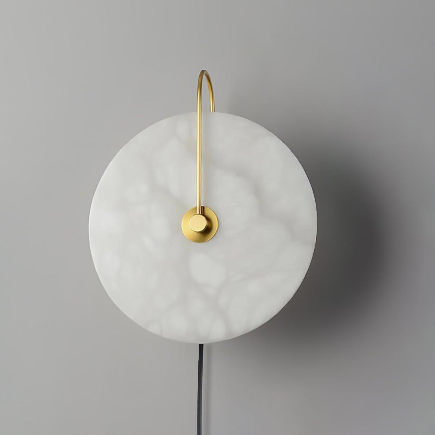 Dune Alabaster LED Plug-In Wall Light