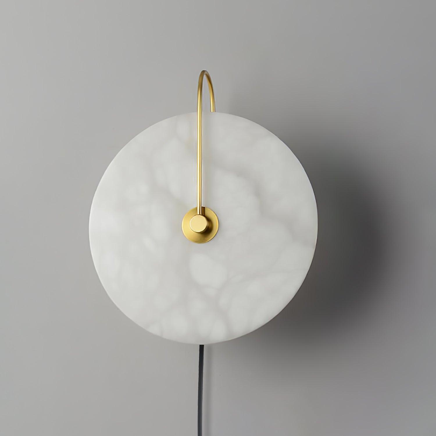 Dune Alabaster LED Plug-In Wall Light