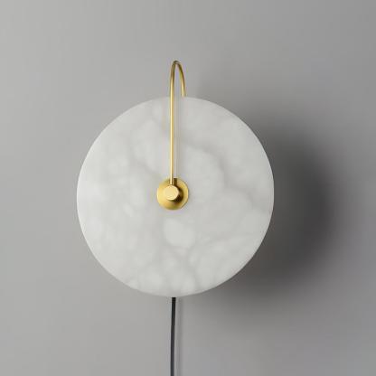 Dune Alabaster LED Plug-In Wall Light