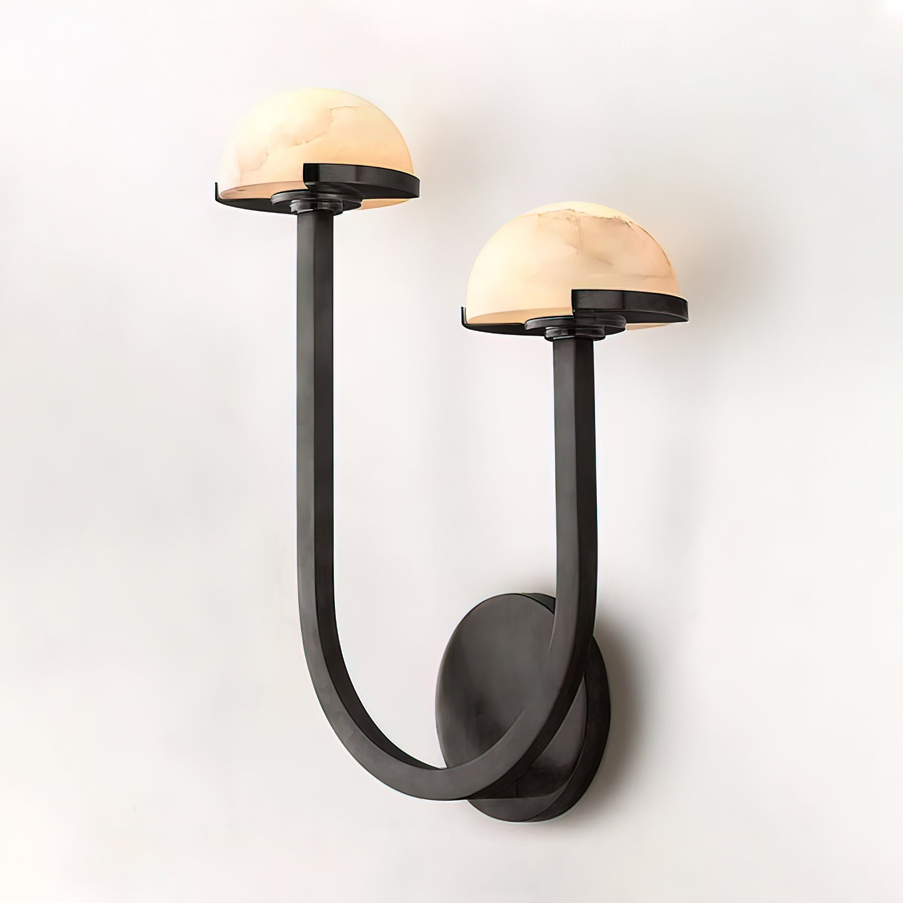 Halo Mushroom Alabaster Wall Light
