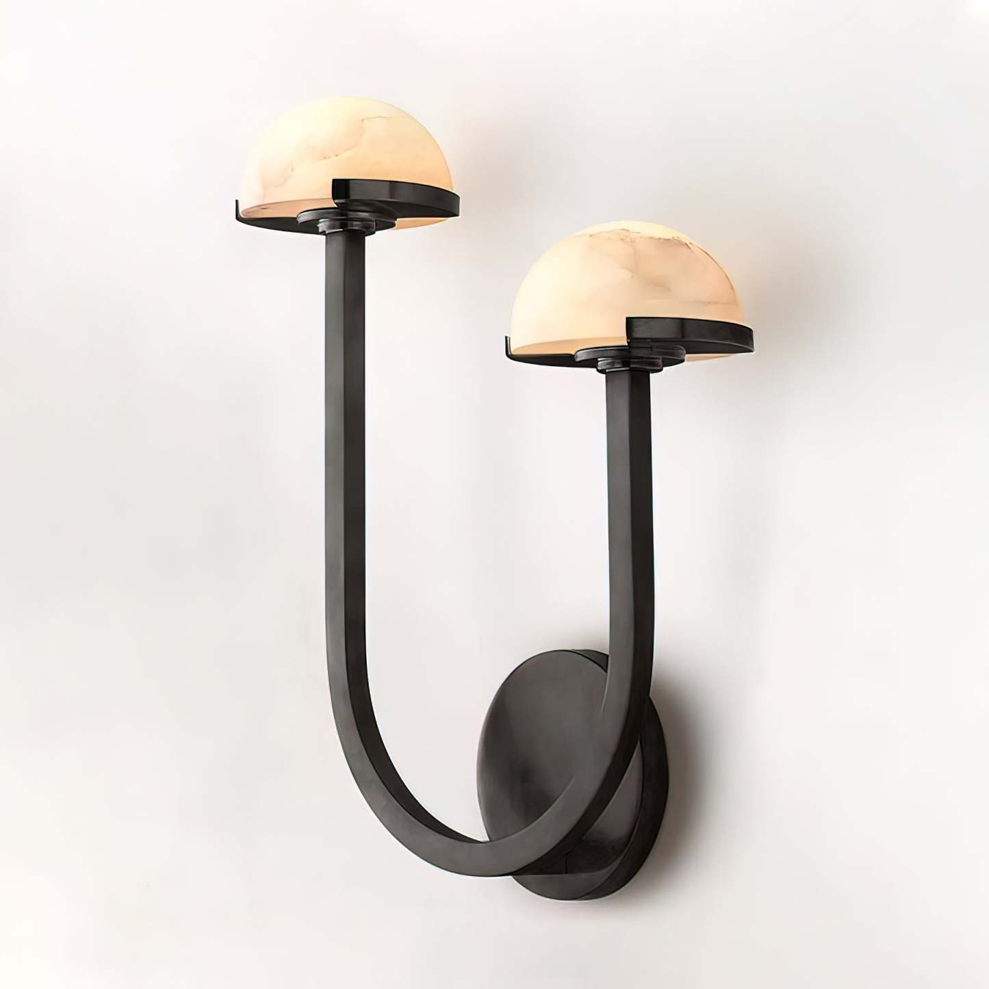 Halo Mushroom Alabaster Wall Light