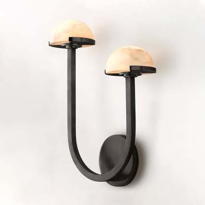 Halo Mushroom Alabaster Wall Light