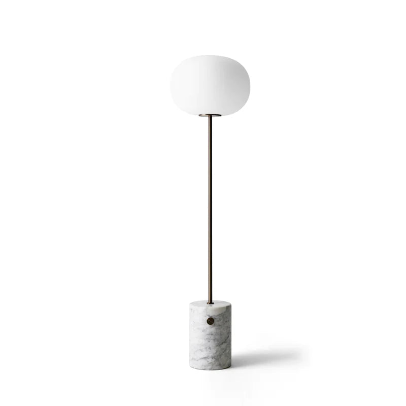 Axis Minimalist Alabaster Brass Floor Lamp