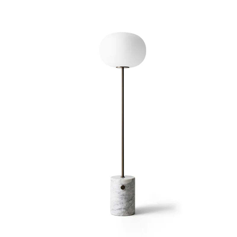 Axis Minimalist Alabaster Brass Floor Lamp