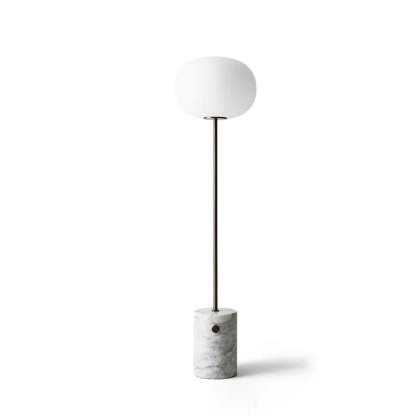 Axis Minimalist Alabaster Brass Floor Lamp