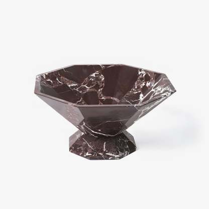 Facet Pedestal Bowl Bandeja De Almacenamiento