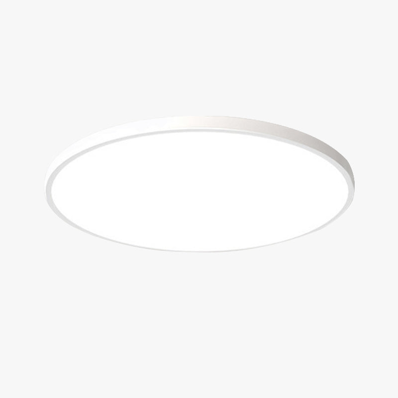 Quinn Minimalista Redonda Acrílico LED Lámpara de Techo Blanca/Negra