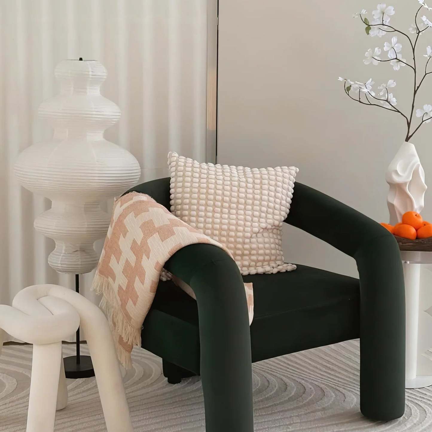 Hakka Sculpted Paper Floor Lamp
