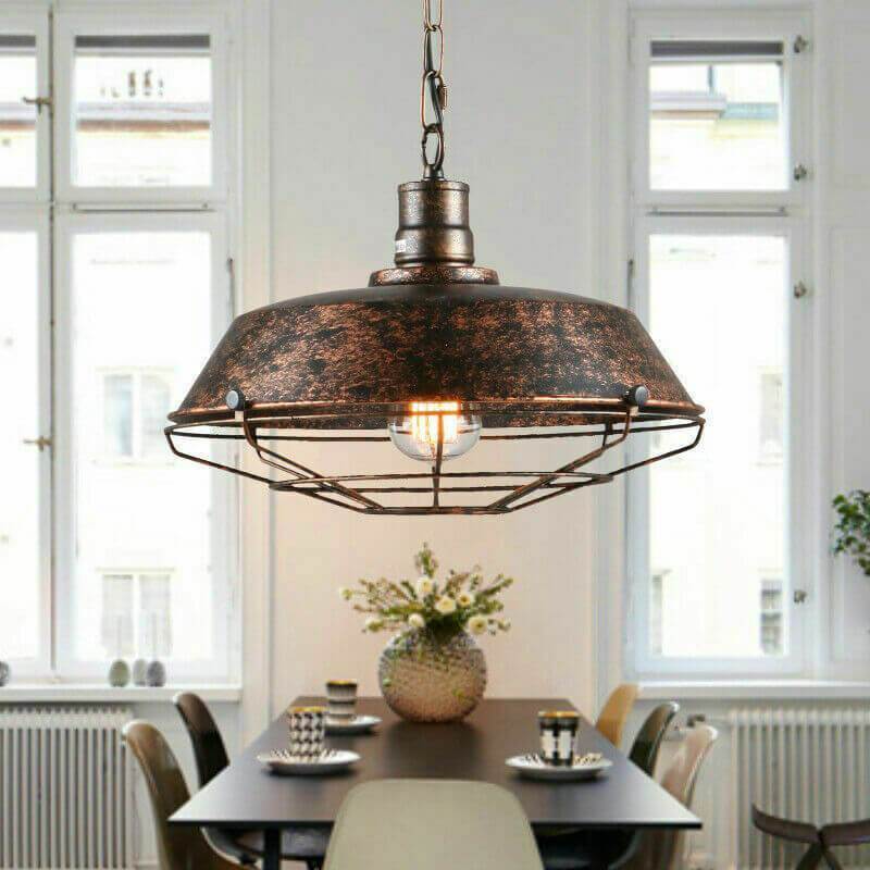 Industrial Vintage Metal Lámpara Colgante Negra Salón | Las Sola