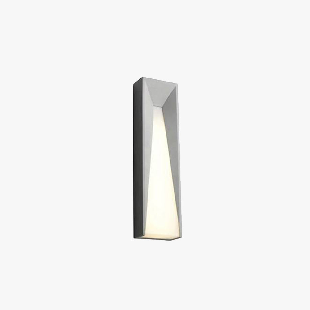 Orr Lámpara de pared Exterior LED moderna Negro/Blanco para Jardín Balcón y Terraza Metal