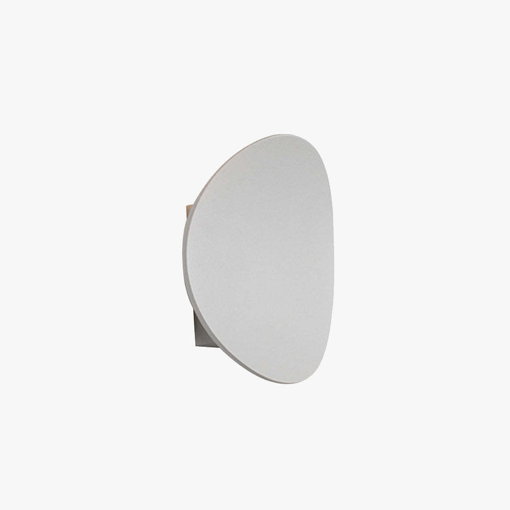 Orr Lámpara de Pared Exterior LED Moderna Minimalista Con Forma de Guijarros Negra / Gris Terraza Metal / Acrílico Exterior