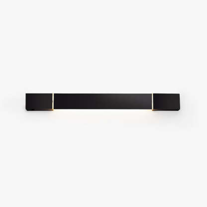 Edge Minimalista Lineal Metal/Acrílico Aplique de Pared Negro