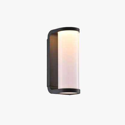 Orr Moderno Aplique Exterior Blanco y Negro