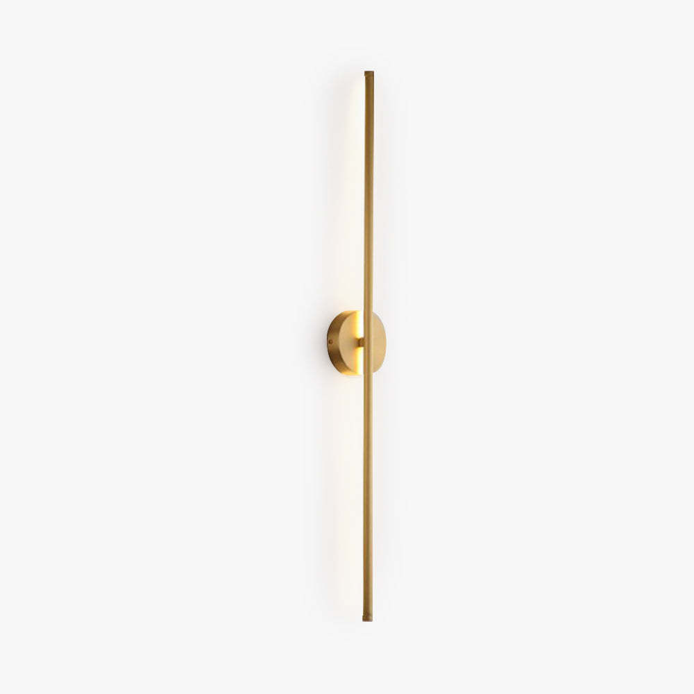 Edge Moderno Lineal LED Aplique Interior Oro Cuarto de Baño Metal