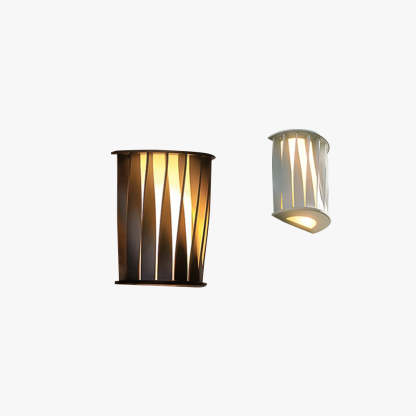 Orr Minimalista LED Aplique Exterior Blanco/Negro Jardín/Balcón/Terraza Aluminio Acrílico 2 Colores 32CM Largo