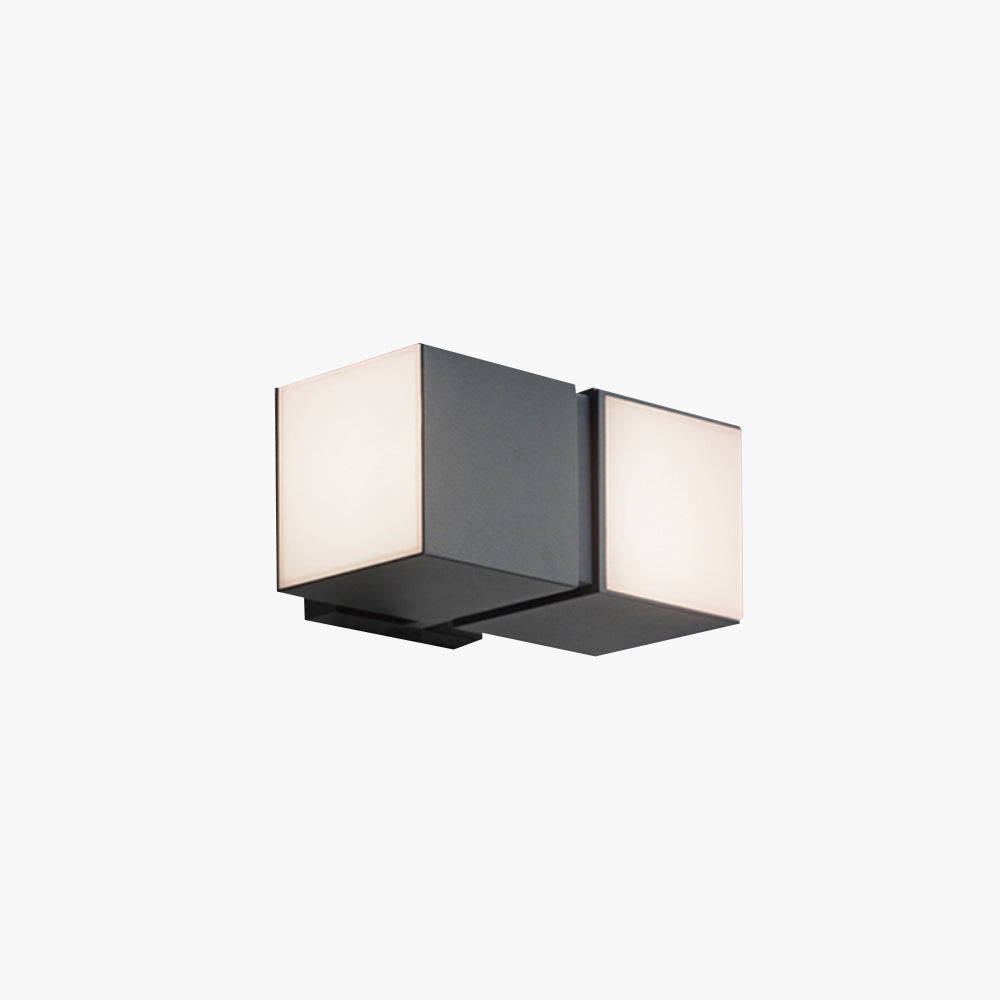 Orr Moderna Lámpara de pared Exterior LED Geometría para Pasillo Metal y Acrílico Giratoria