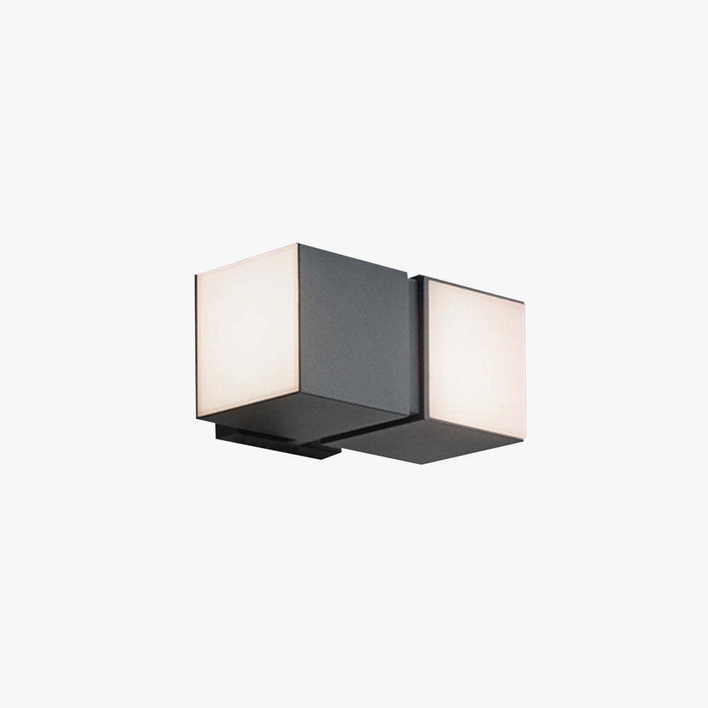 Orr Moderna Lámpara de pared Exterior LED Geometría para Pasillo Metal y Acrílico Giratoria