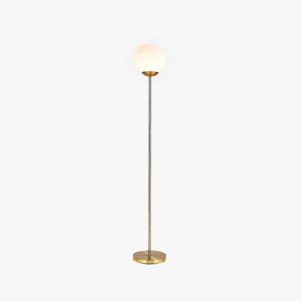Valentina Moderna Simple Lineal Metal/Acrílico Lámpara de Pie Dorada