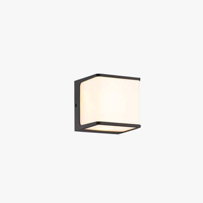 Orr Moderno LED Aplique Exterior Solar Blanco/Negro Pasillo/Balcón Acrílico 3 Tamaños 10CM 15CM 35CM