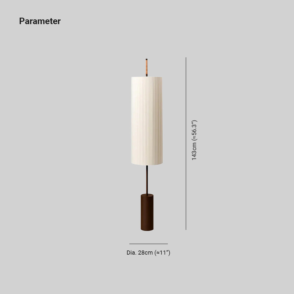 Axis Fabric Cylinder Floor Light