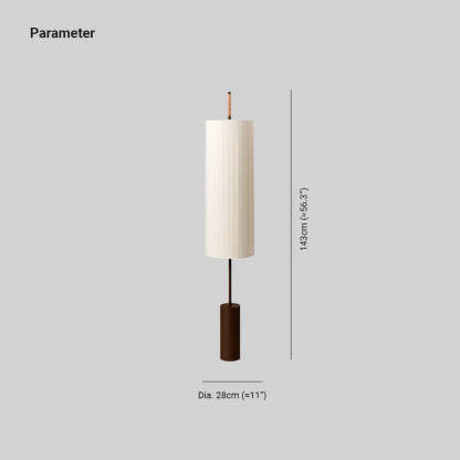 Axis Fabric Cylinder Floor Light