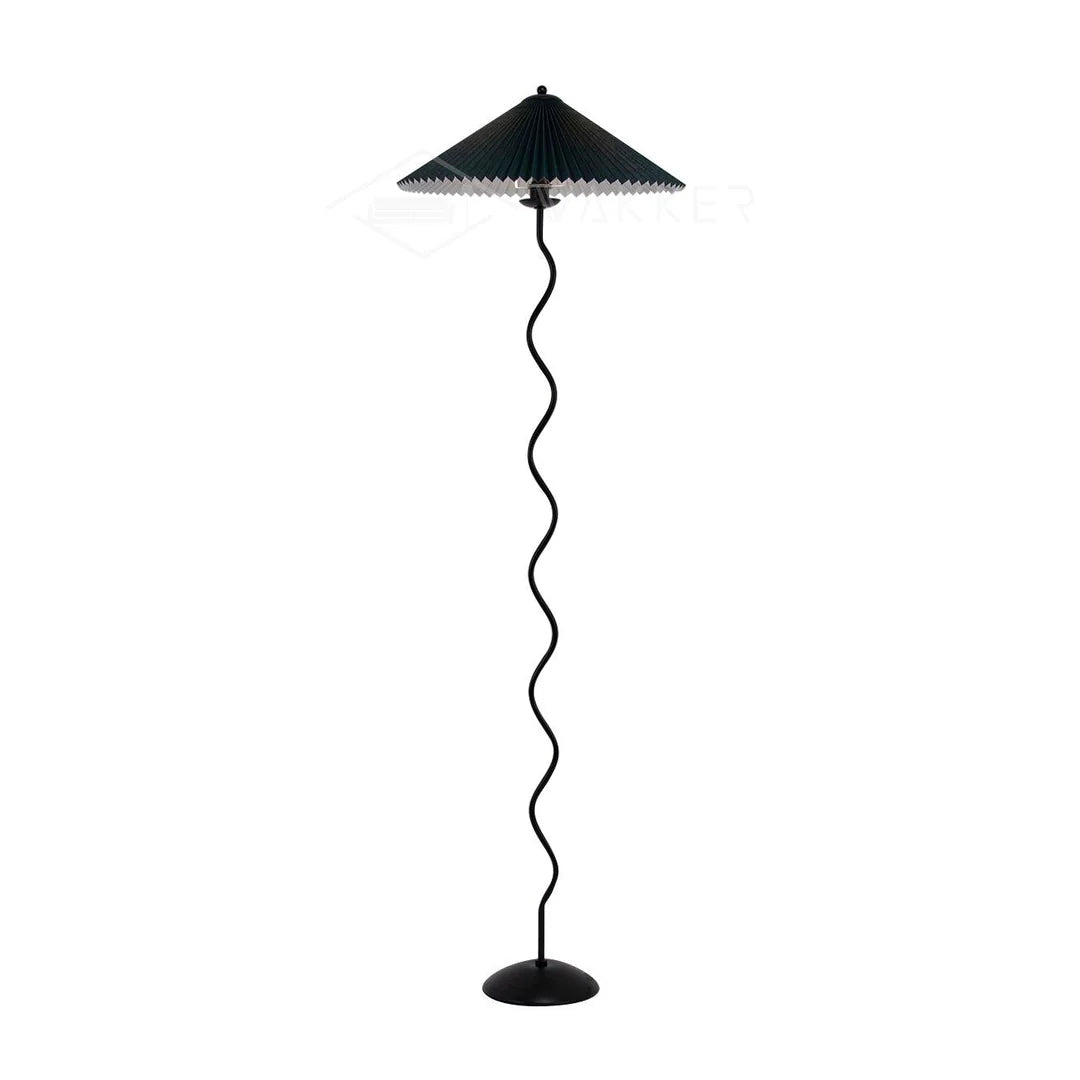 Retro Squiggle Metal Floor Lamp