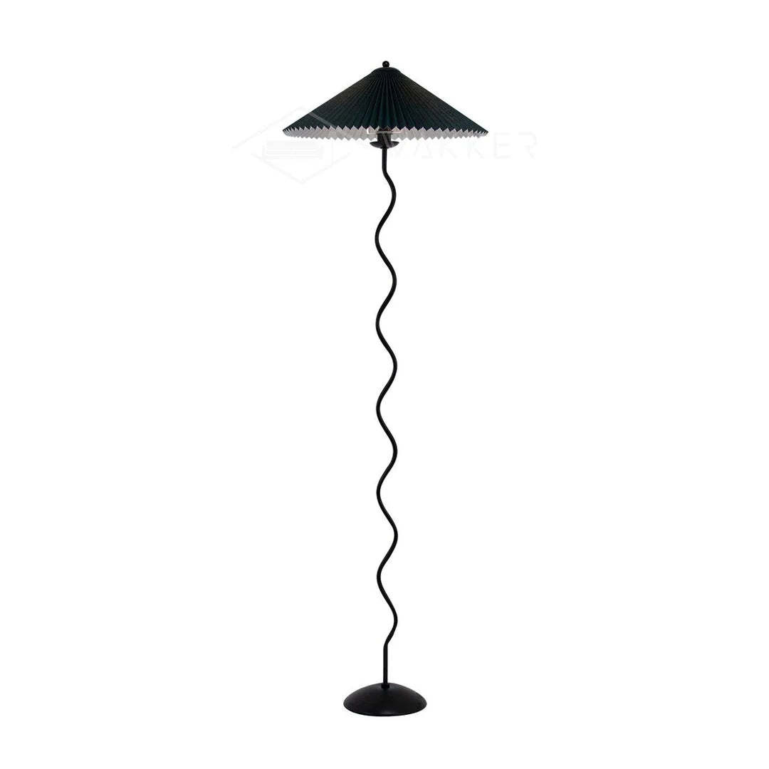 Retro Squiggle Metal Floor Lamp