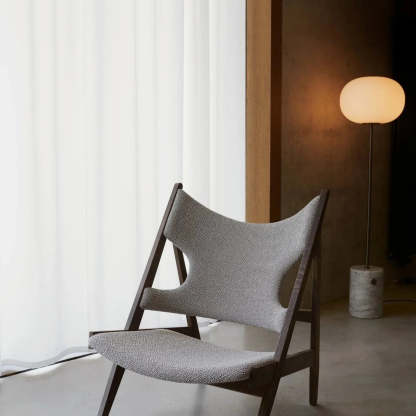 Axis Minimalist Alabaster Brass Floor Lamp