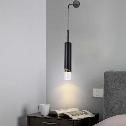 Edge Minimalista LED Lámpara Colgante Oro/Negro Dormitorio