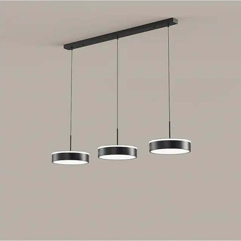 Raheel Simple Círcula Metal/Acrílico Lámpara Colgante Negra/Oro