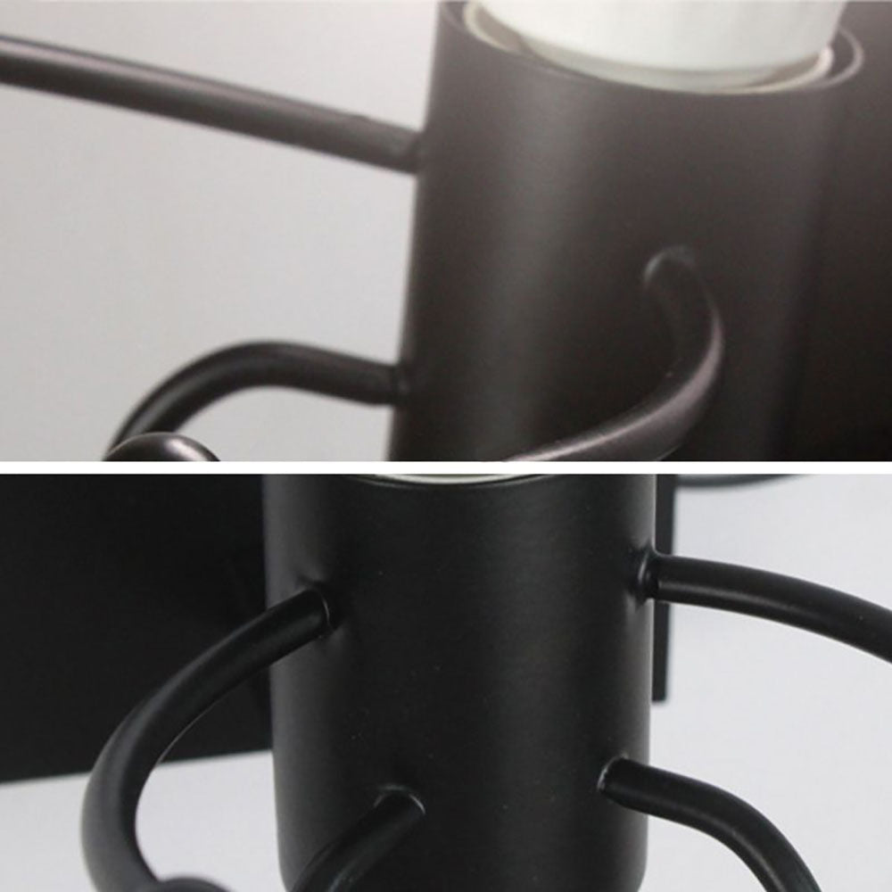 Luxo Lindo Metal LED Aplique de Pared Negro/Blanco