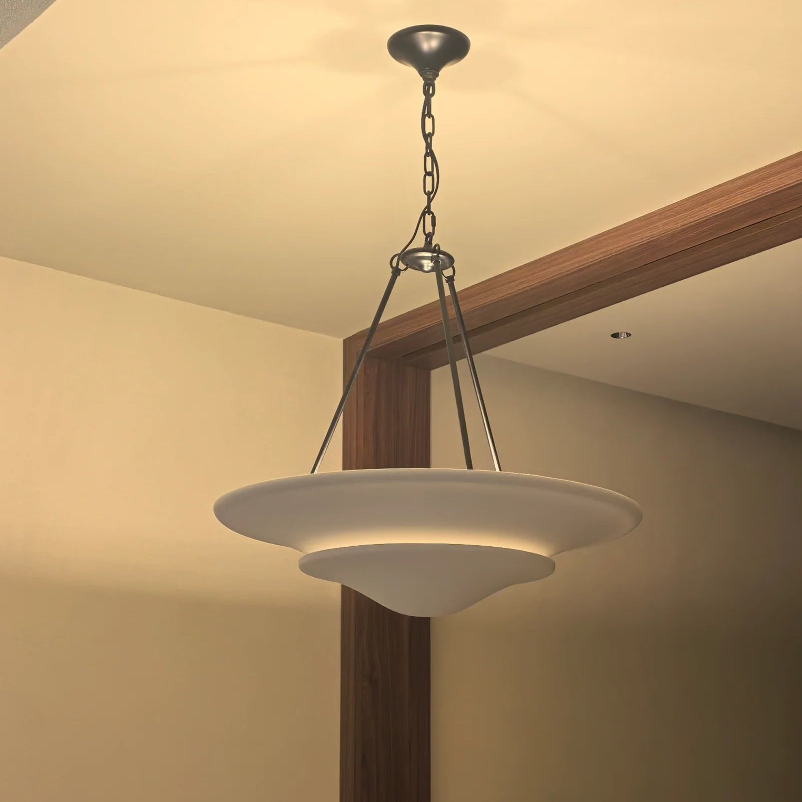 Retro Plaster Brass Chandelier