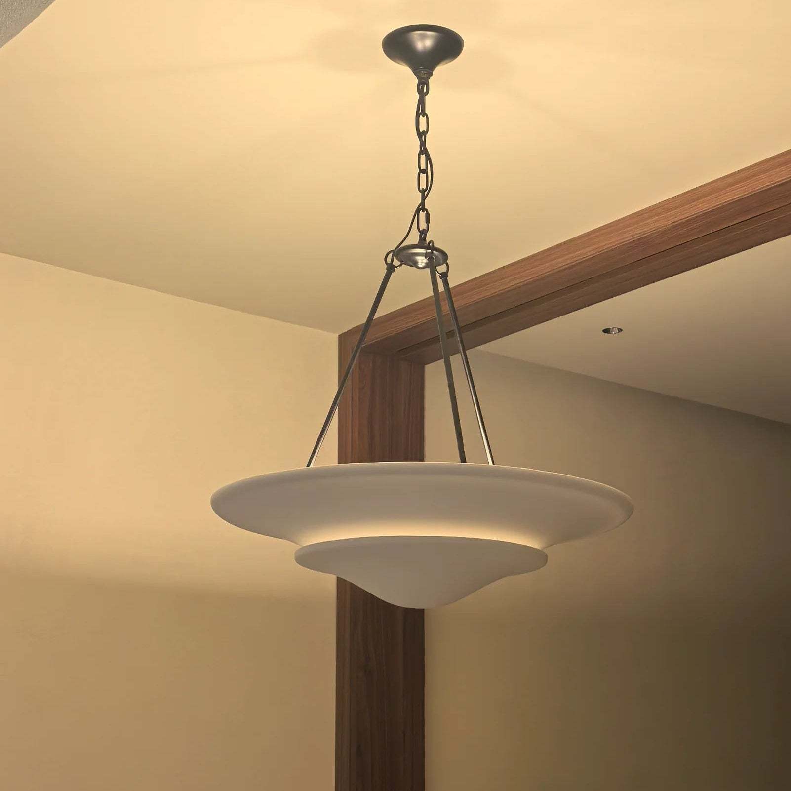 Retro Plaster Brass Chandelier