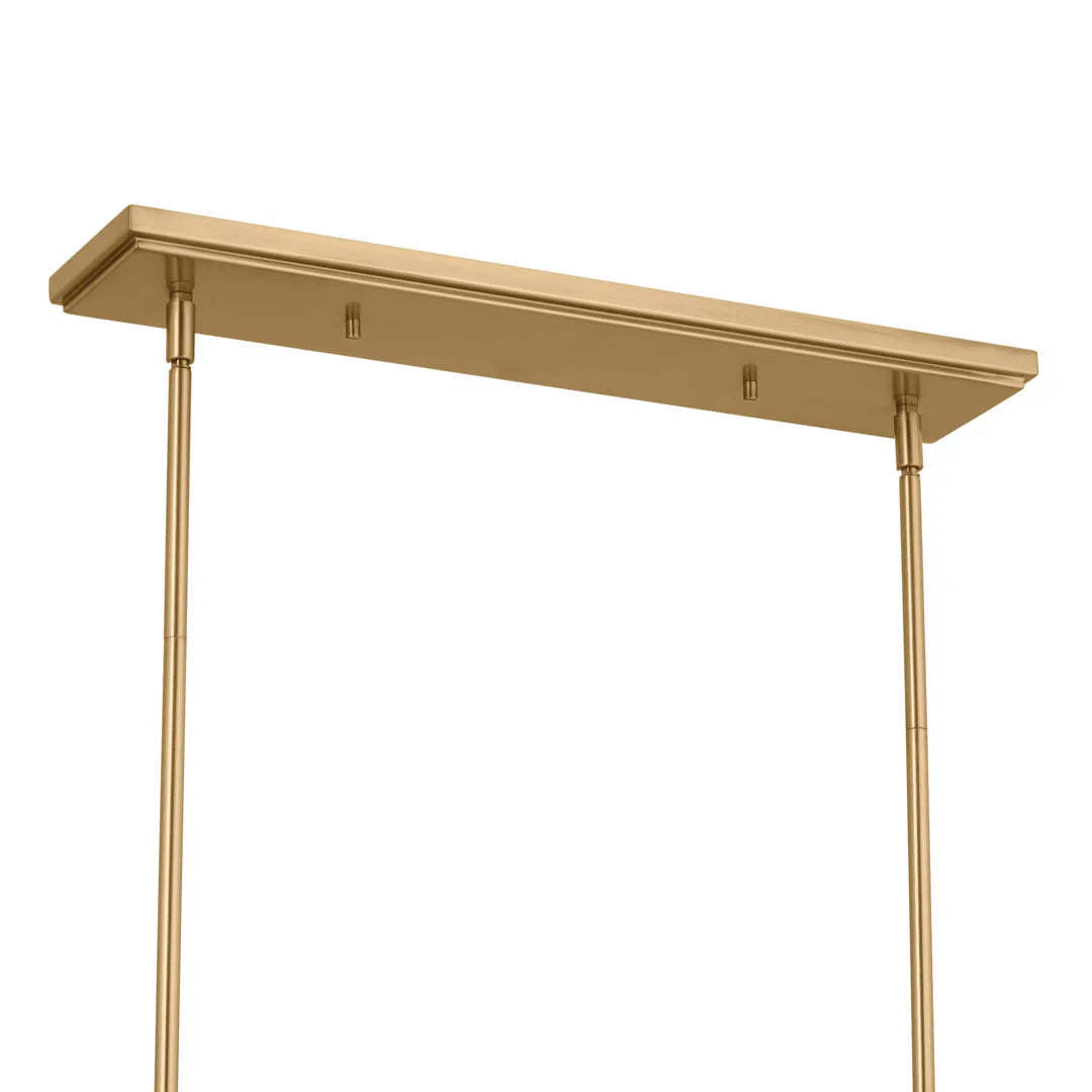 Axis Nickel Linear Fabric Chandelier