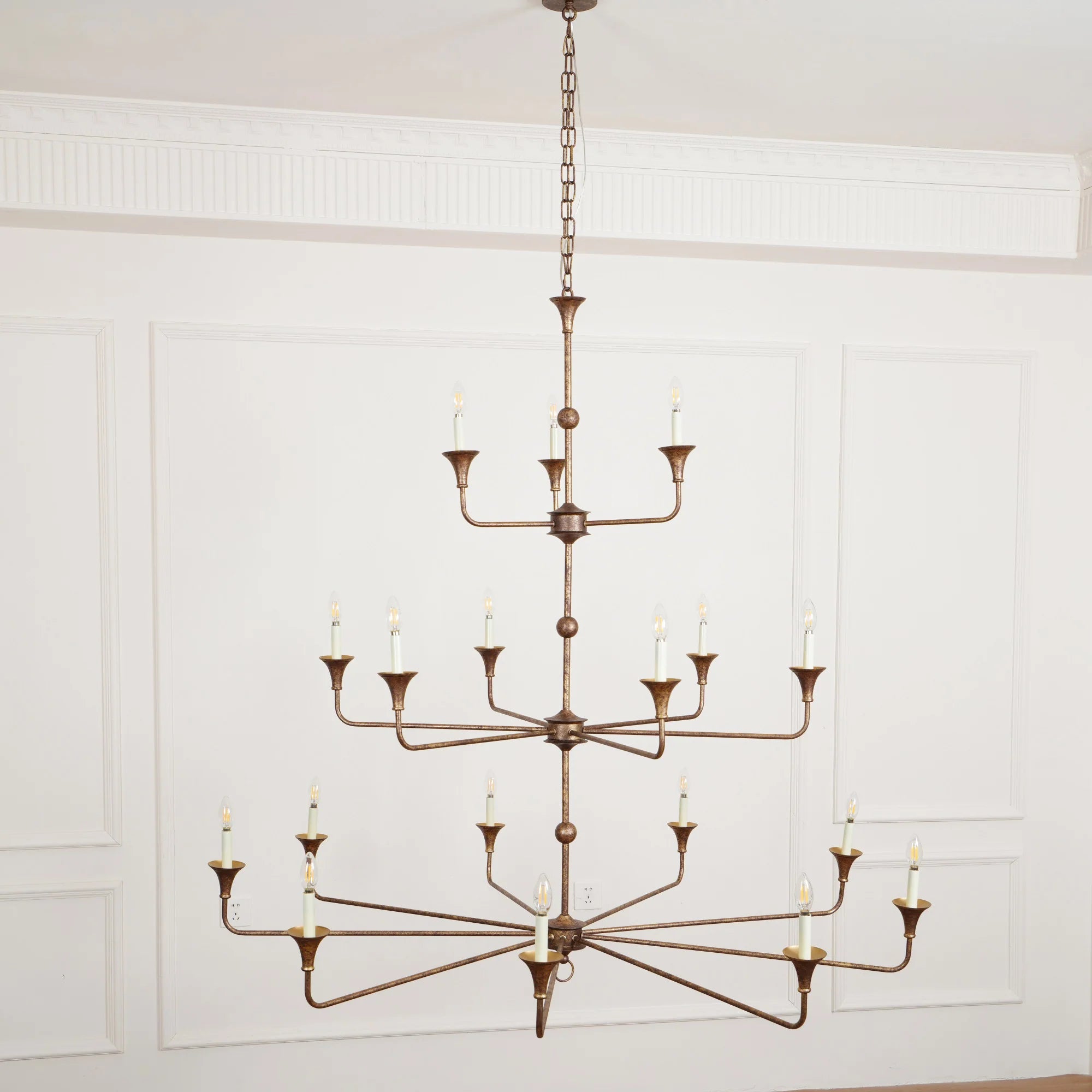 Axis Brass Chandelier