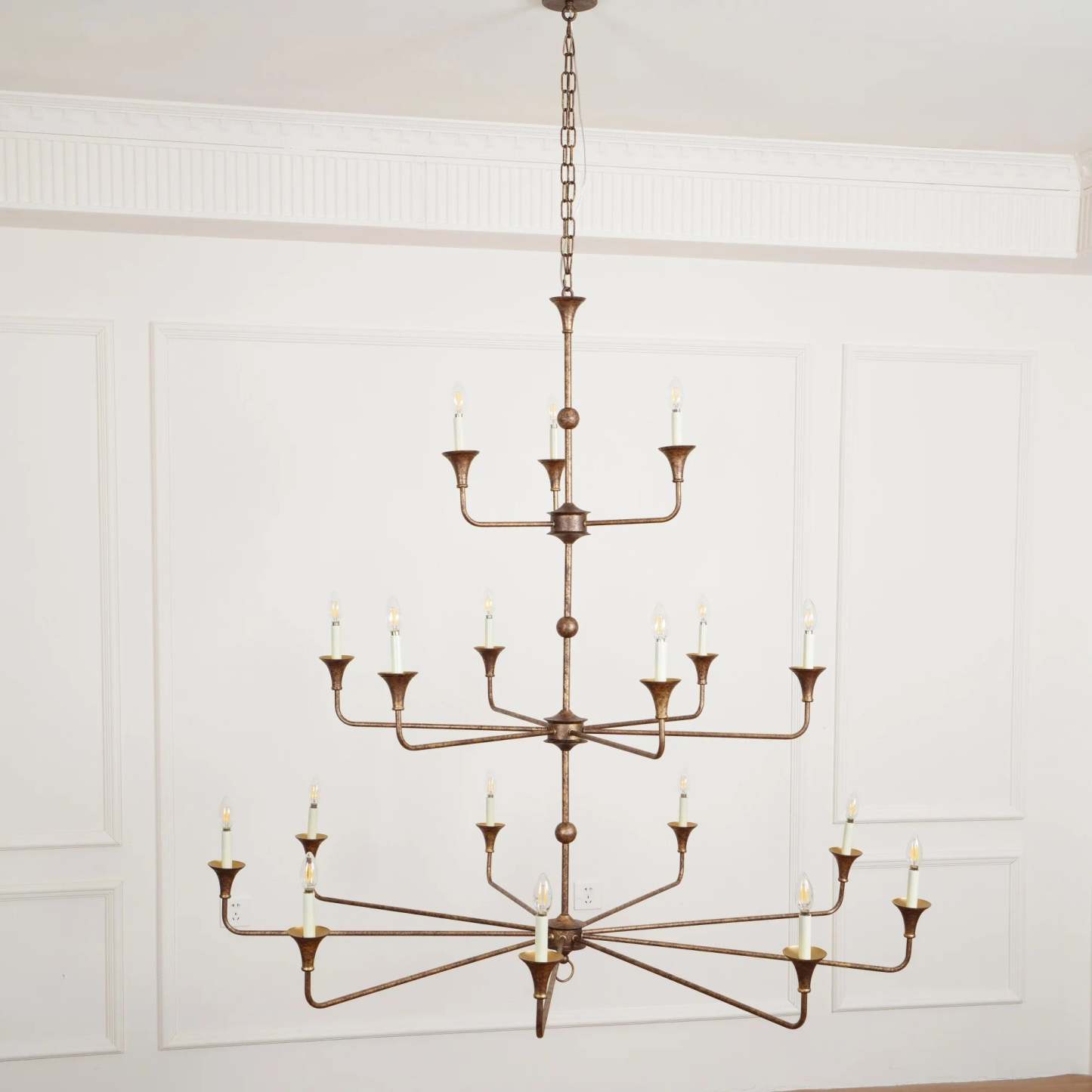 Axis Brass Chandelier