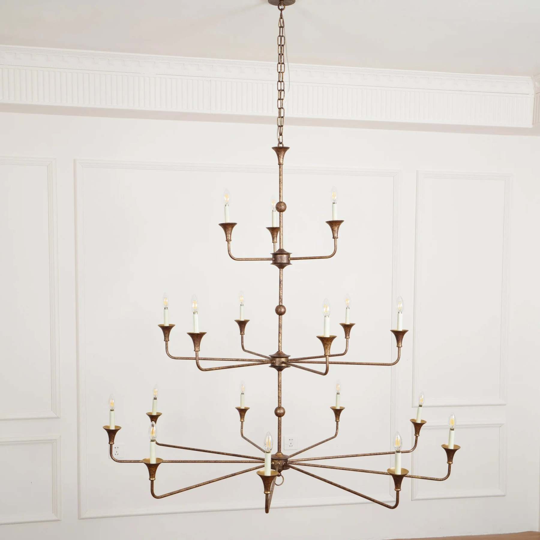 Axis Brass Chandelier