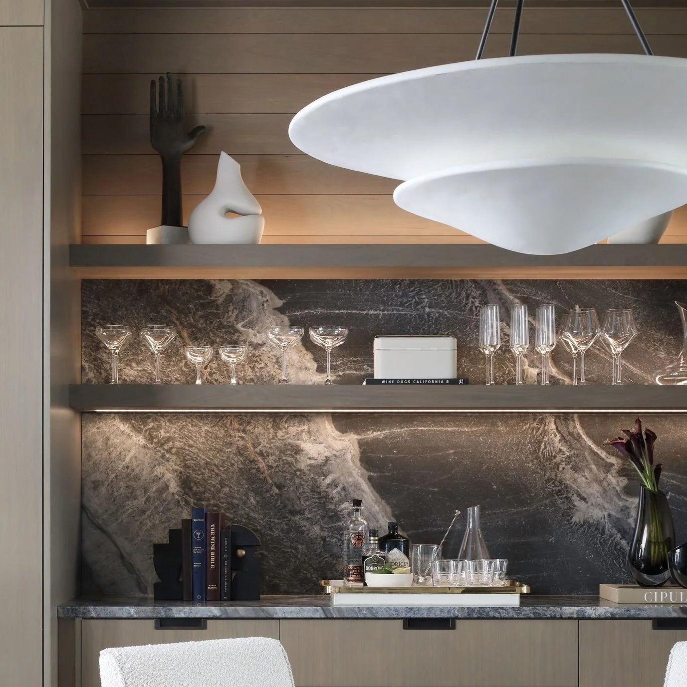 Retro Plaster Brass Chandelier