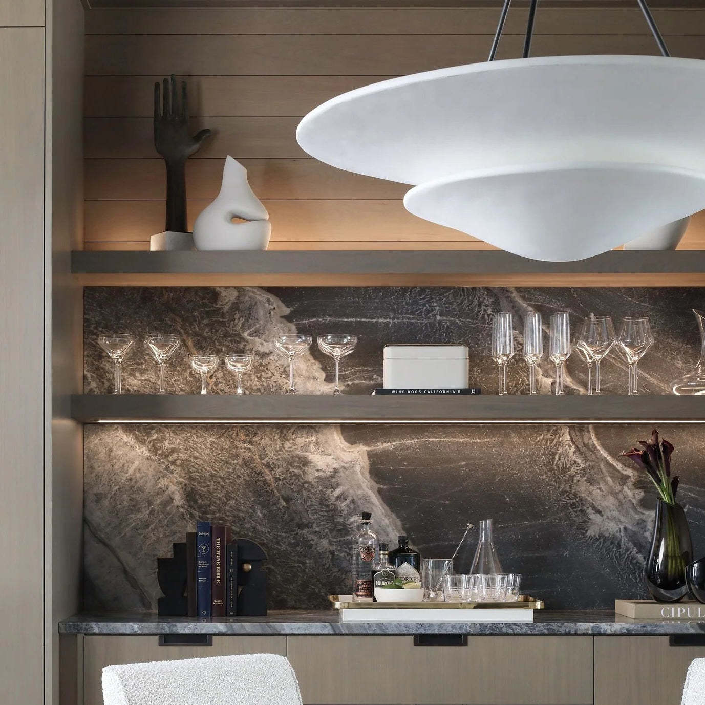 Retro Plaster Brass Chandelier