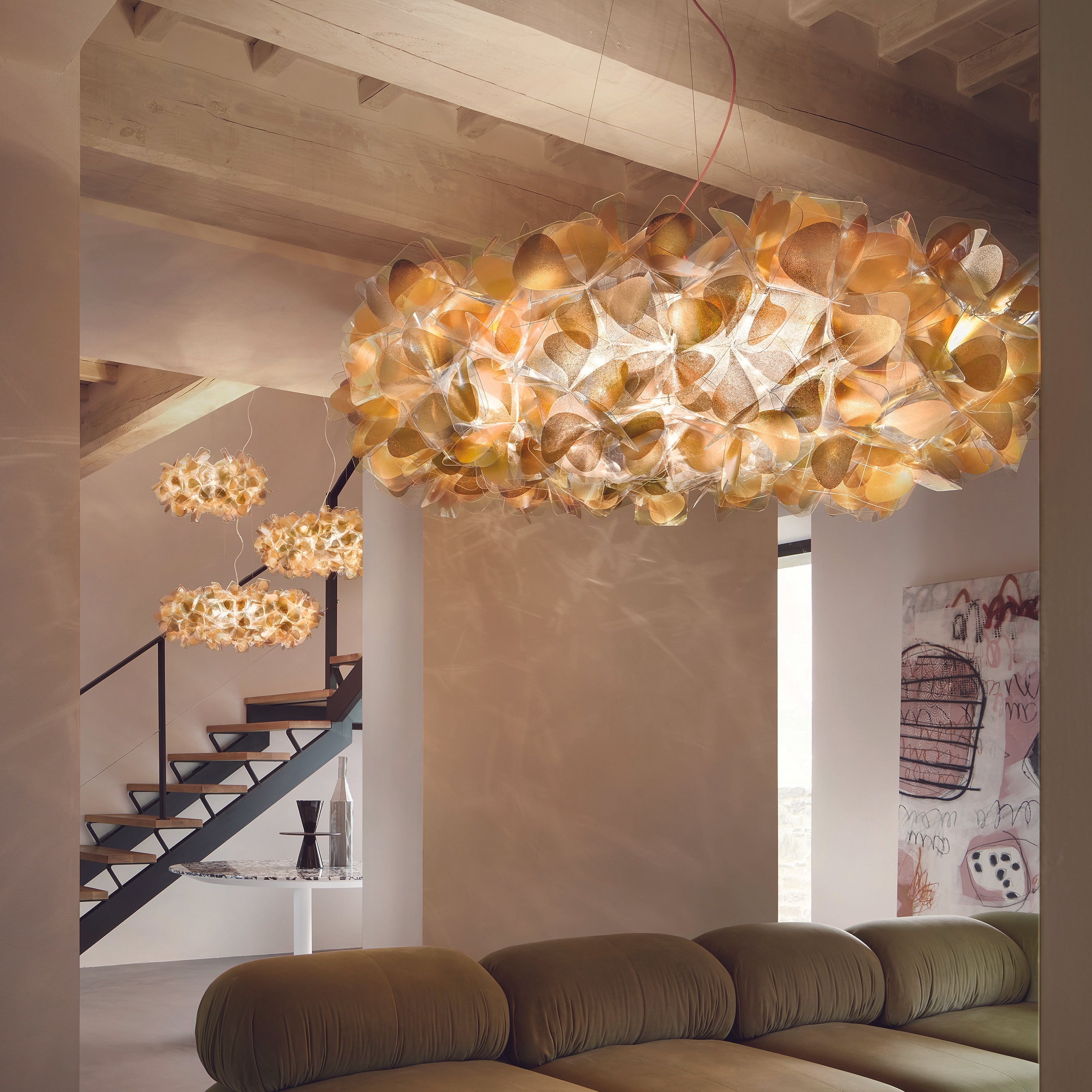 Retro Petal Cloud Pendant Light